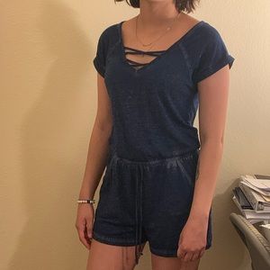 Barely used dark blue romper
